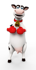 3d rendered toon character - funny cow