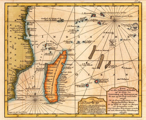 Africa vintage map