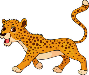 Cute cheetah cartoon © tigatelu