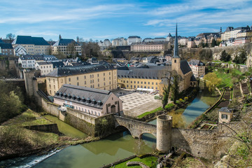 Naklejka premium Luxembourg Neumünster abbey