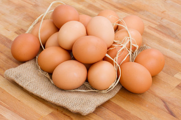pile of raw eggs