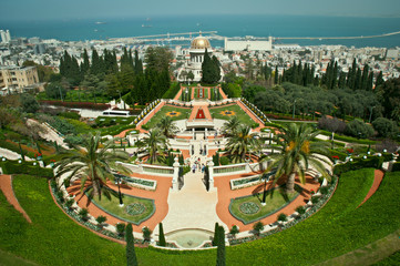 Bahai gardens, Haifa, Israel.