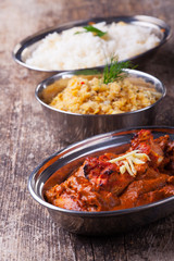 indisches Chicken Tikka Masala mit Reis