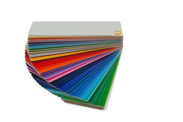 color palettes over white