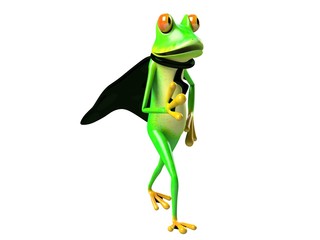 funny frog, crazy frog , super frog , hero frog 