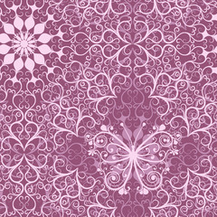 Vintage pink seamless pattern