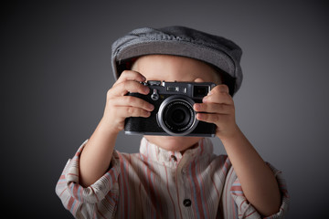 Young press photographer