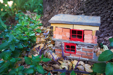 Handmade gnome house