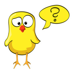 cartoon chicken doubt