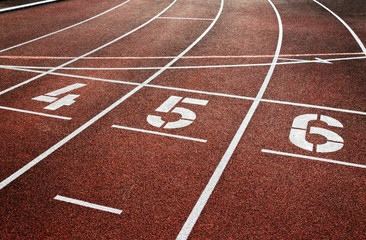 Leichtathletik Stadion Laufbahn Tartanbahn - Racetrack