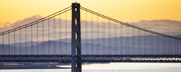 Obraz premium Bay Bridge, San Francisco, California