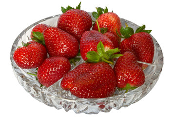 Strawberries in crystal.