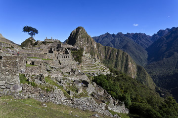 Machu Picchu with the Huayna Picchu in the background - Peru © worldwidephotoweb