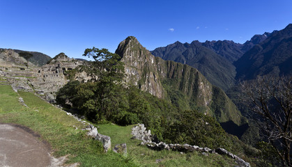 Machu Picchu with the Huayna Picchu in the background - Peru © worldwidephotoweb