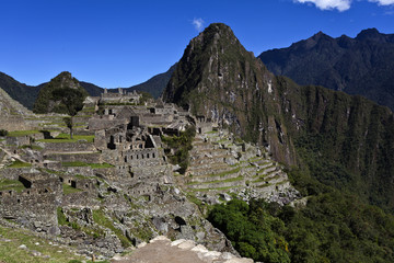 Machu Picchu in the Andes in Peru - South America