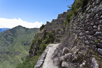On top of the Huayna Picchu (Machu Picchu), Peru