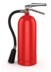Fototapeta premium Red fire extinguisher , isolated on white background