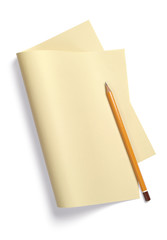 Yellow sheet of paper