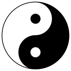 Yin yang symbol - obrazy, fototapety, plakaty