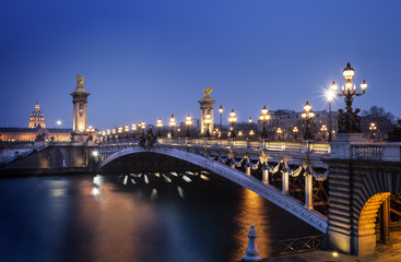 Fototapeta na wymiar France Paris Pont Alexandre III