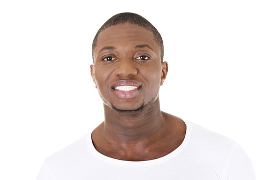 Handsome younf african american man