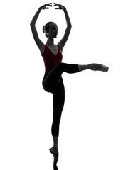 Fototapeta na wymiar young woman ballerina ballet dancer dancing