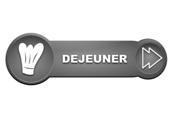 déjeuner sur bouton gris