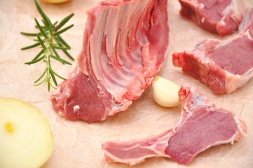 Roher Lammrücken, Lammcarree