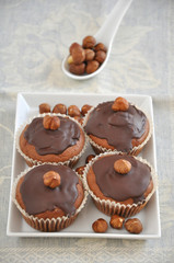 Schokoladen Nuss Muffins