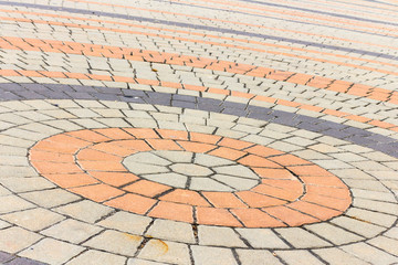 Old brick walkway texture