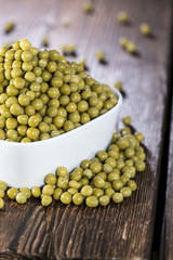 Bowl filled with Peas