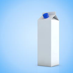 Leere weißer Karton Milch