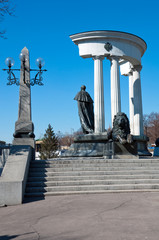 Monument to Tsar Alexander II in Moscow. Russia