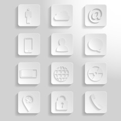 White icons