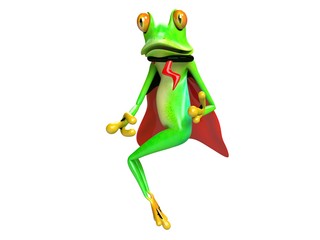 funny frog, crazy frog , super frog , hero frog 