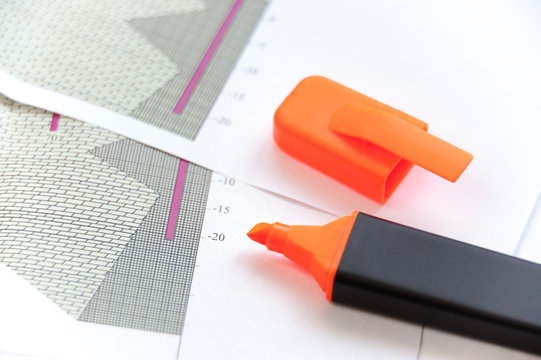 Printed Papers of Geological section and Highlighter