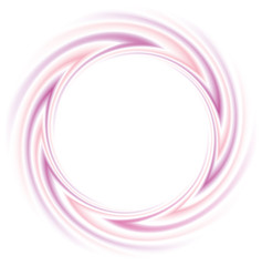 Vector round frame of pink and purple lines