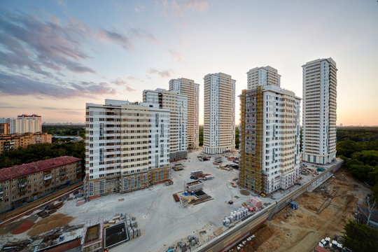 Buildings under construction