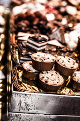 Famous sweet candy market in Barcelona, Spain