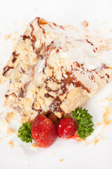 puff pastry with strawberry