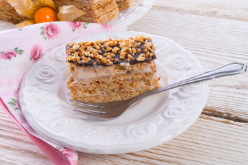 honey cakes with chocolate