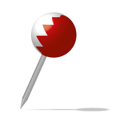 Bahrain Pin Nadel Icon Button