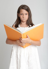 Young girl reading