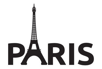 Paris - Eiffel Tower retro card - 51440411