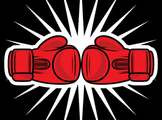 boxing gloves strike - 51440469