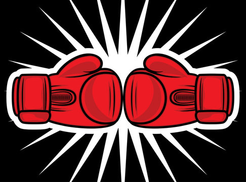 boxing gloves strike