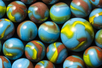 Fototapeta na wymiar Colorful Swirl Marbles