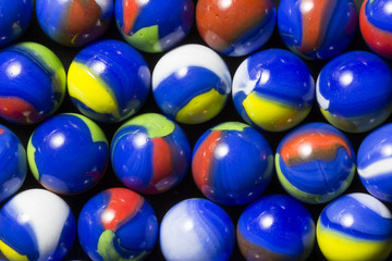 Blue Swirl Marbles