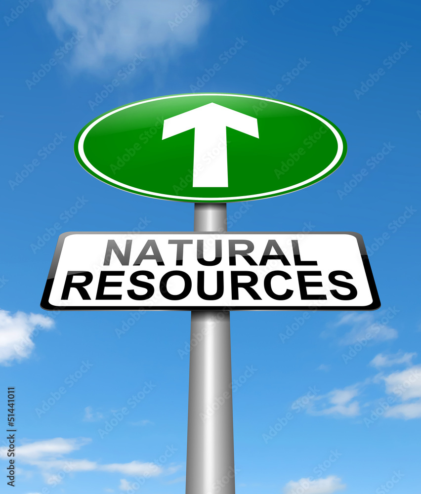 Wall mural Natural resources concept.