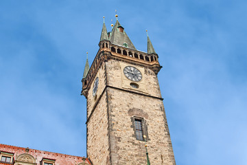 Fototapeta na wymiar Praga ratusz na Rynku Starego Miasta
